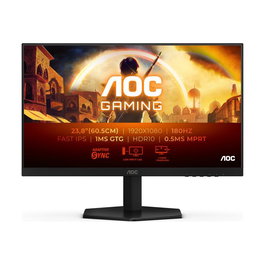 AOC 24G42E - Écran PC Gaming 24 Pouces, Moniteur 180 Hz, 1 ms, VA, FHD, HDMI/DisplayPort, Noir