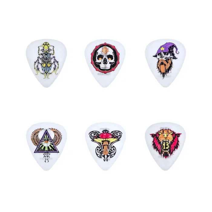 Dunlop Alan Forbes Blackline Art - Pack de 6 médiators Dunlop Alan Forbes Blackline Art - Pack de 6 médiators