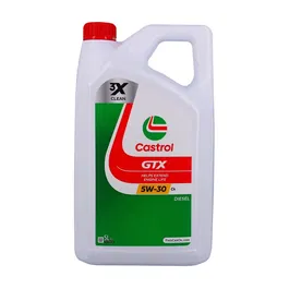 Castrol Huile Moteur GTX 5W-30 C4 5 Litres - Normes ACEA C4, RN0720, 226.51 - Formule 3X-Clean pour Nettoyage et Protection
