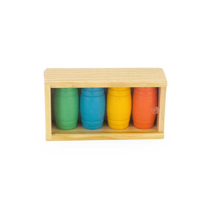 DEQUBE Jeu de Parchís en bois avec accessoires pour 4 joueurs - D00335