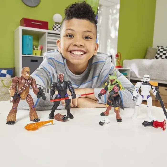 Hasbro MixMashers Boba Fett - Figurine personnalisable Star Wars 12 cm avec accessoires à mélanger et combiner - Dès 4 ans