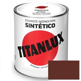 Titan 517 Esmalte Pardo Sintético Industrial 750ml para Acero