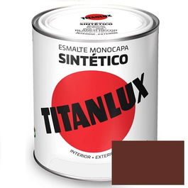 Titan 517 Esmalte Pardo Sintético Industrial 750ml para Acero