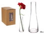 GIFTDECOR Vase en Cristal à Base Large Transparente