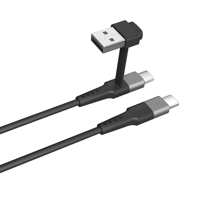 Câble USB A vers USB-C Muvit for Change Noir Câble USB A vers USB-C Muvit for Change Noir