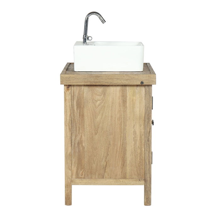 Home ESPRIT Meuble bas pour lavabo Céramique et Bois de manguier Marron 81 X 56 X 78 CM