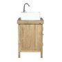 Home ESPRIT Meuble bas pour lavabo Céramique et Bois de manguier Marron 81 X 56 X 78 CM