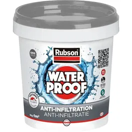 Rubson Mastic d'étanchéité toiture 100% silicone 1kg, résistant UV et températures extrêmes, élasticité 400%, imperméable, gris