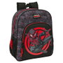 SAFTA Sac à dos Miles Morales Spider-Man Marvel 38 cm, adaptable aux porte-bagages, bretelles ergonomiques, poches latérales pour bouteilles