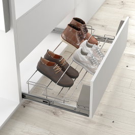 MENAGE CONFORT Albano Kit Range-chaussures Extensible Chrome 450-650mm