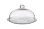Vivalto Plat de service avec couvercle en verre 33 cm Transparent (Set de 2)