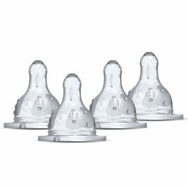 Dodie Lot de 4 tétines rondes Initiation - Débit 4