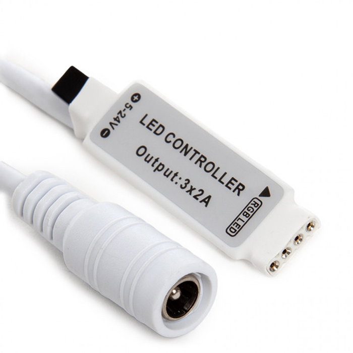 Contrôleur Mini pour rubans LED RGB 12VDC 72W avec télécommande IR