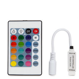 Contrôleur Mini pour rubans LED RGB 12VDC 72W avec télécommande IR