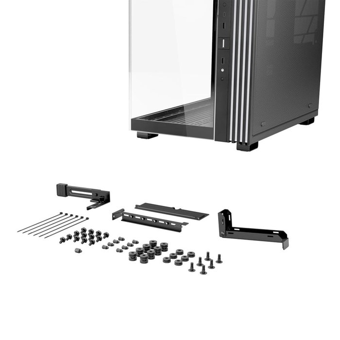 be quiet! Light Base 600 LX Black Boîtier PC Gaming Moyen Tour ATX Noir, 4 Ventilateurs PWM, 77 LEDs ARGB, USB 3.2 Type-C