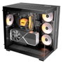 be quiet! Light Base 600 LX Black Boîtier PC Gaming Moyen Tour ATX Noir, 4 Ventilateurs PWM, 77 LEDs ARGB, USB 3.2 Type-C
