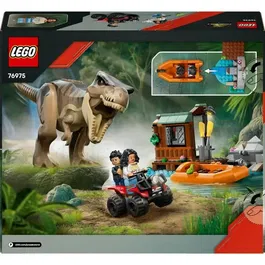 LEGO 76975 Jeu de Construction Jurassic World T. rex Set avec Figurines, Hangar et Véhicules - 199 Pièces