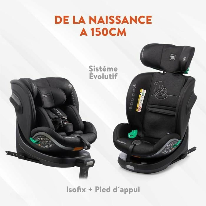 Babyauto SCUDDA GREY DOBBY - Siège auto pivotant 360° i-Size ISOFIX (0-36 kg) Babyauto SCUDDA GREY DOBBY - Siège auto pivotant 360° i-Size ISOFIX (0-36 kg)
