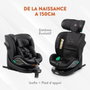 Babyauto SCUDDA GREY DOBBY - Siège auto pivotant 360° i-Size ISOFIX (0-36 kg)