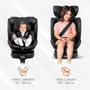 Babyauto SCUDDA GREY DOBBY - Siège auto pivotant 360° i-Size ISOFIX (0-36 kg)