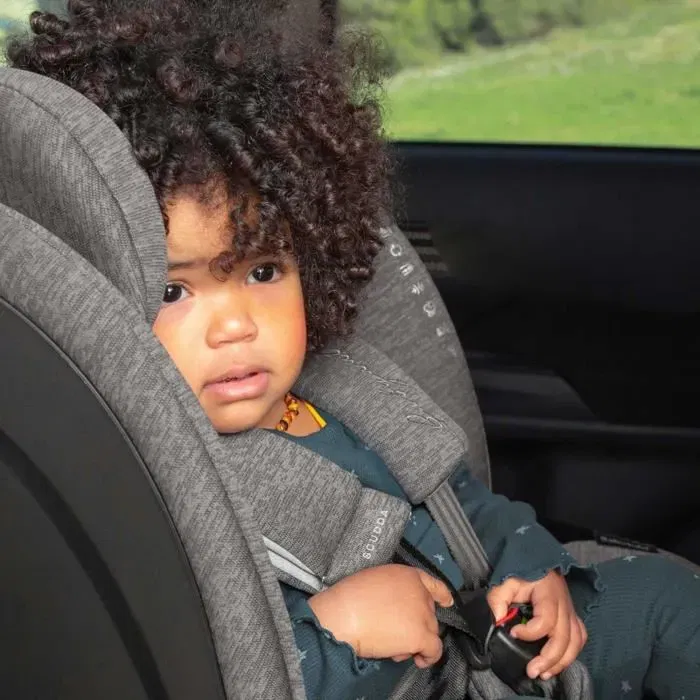 Babyauto SCUDDA GREY DOBBY Siège Auto Pivotant 360° I-Size Isofix 0-36 kg (Naissance à 12 ans) avec Protection Chocs Latéraux - ECE R129