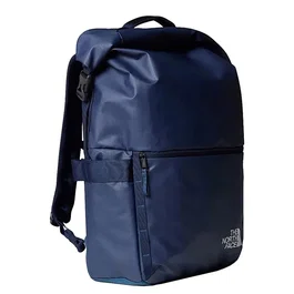 The North Face Sac à dos NF0A81DO Base Camp Voyager Rolltop 25L pour PC portable, imperméable - Shady Blue / Summit Navy