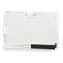 Étui pour Carte d'Identité Durable PUSHBOX DUO Transparent Plastique 5,4 x 8,7 cm (10 Unités)