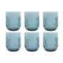 Home ESPRIT Set de Verres Bleu Verre (6 Unités)