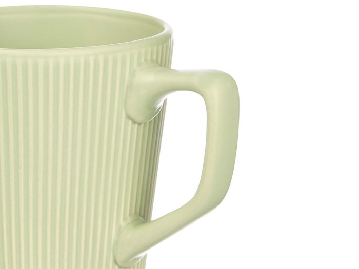Vessia Tasse Petit Déjeuner avec Anse Couleurs Vives 420 ml Céramique 13x11x10 cm Lot Mixte (Set de 24)