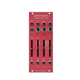 Dreadbox Dystopia Générateur de Bruit et Bit Crusher Eurorack 10HP Blanc, Rose, Bleu