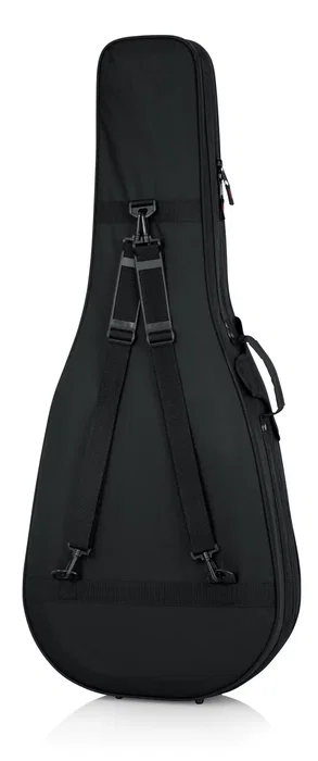 Gator Sac de transport hybride pour guitare acoustique dreadnought 12 cordes - Noir