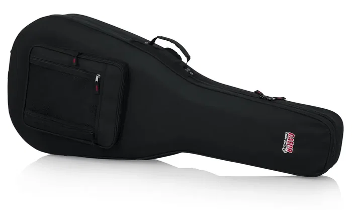 Gator Sac de transport hybride pour guitare acoustique dreadnought 12 cordes - Noir