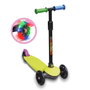 DEQUBE Trottinette Enfant 3 Roues Pliable avec LED, Aluminium, Hauteur Réglable, Frein Arrière - Recommandé 2-6 Ans