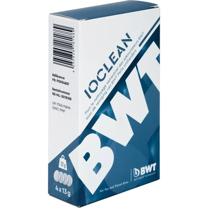 BWT Solution d'entretien IOCLEAN pour adoucisseur - Nettoyage des résines, élimination des dépôts et contaminants