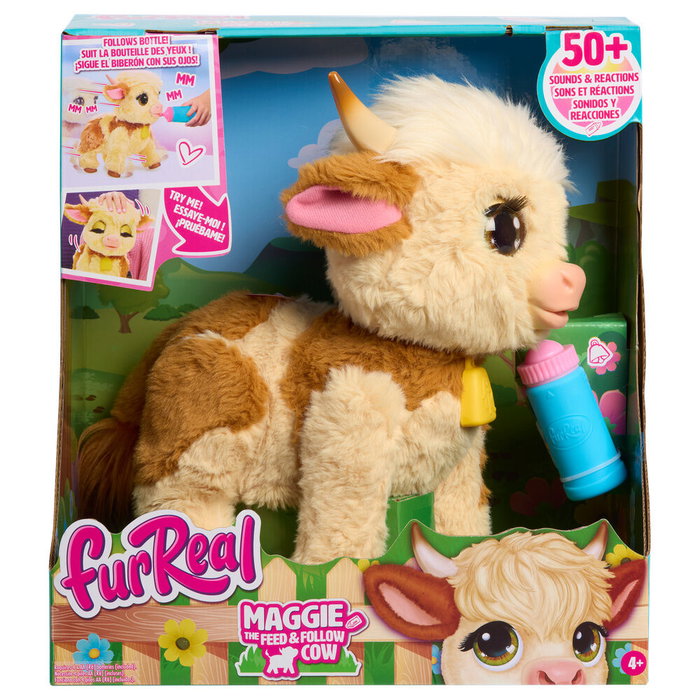 Furreal Friends Maggie Peluche Interactive Vache Écossaise