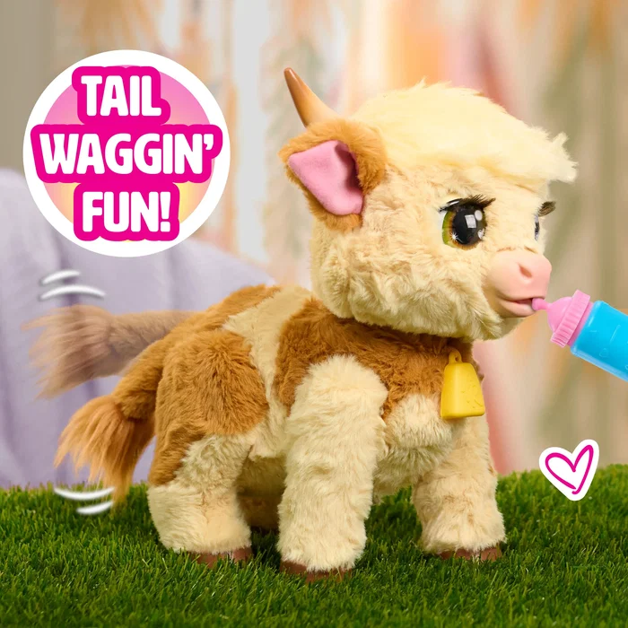 Furreal Friends Maggie Peluche Interactive Vache Écossaise Des 4 Ans 28 cm