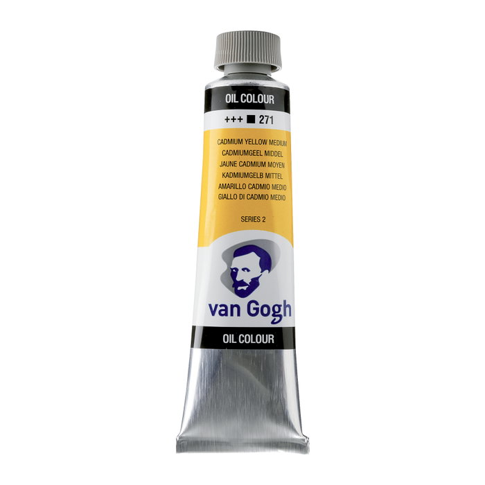 Van Gogh Peinture à l'huile Jaune cadmium moyen 271, 40 ml Van Gogh Peinture à l'huile Jaune cadmium moyen 271, 40 ml