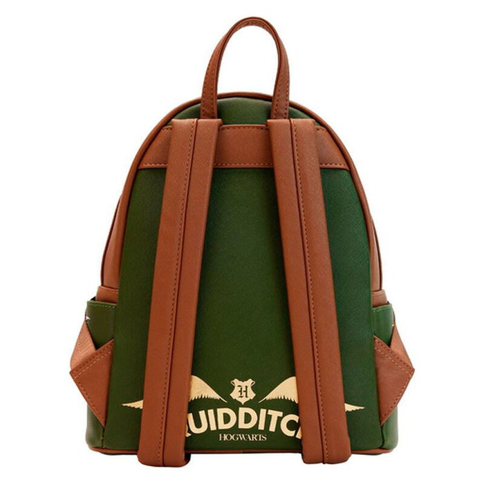 Loungefly Mochila Snitch Dorada Harry Potter - Sac à dos en cuir synthétique doré 26 cm (20.62x27.5x10 cm)