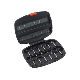 Bosch Coffret Accessoires de Fraisage - 12 Fraises au Carbure pour Défonceuse, pour Bois, Matériaux Composites et Synthétiques, Queue de 8 mm