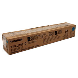Toshiba Toner T-FC210EC Cyan (6AJ00000159) pour imprimante - Cartouche d'encre originale