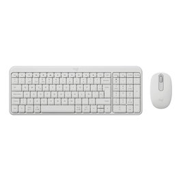 Logitech MK250 Combo Clavier et Souris Sans Fil Bluetooth QWERTY Espagnol Blanc