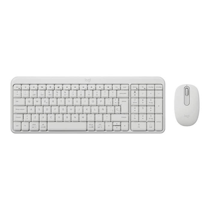 Logitech MK250 Combo Clavier et Souris Sans Fil Bluetooth QWERTY Espagnol Blanc Logitech MK250 Combo Clavier et Souris Sans Fil Bluetooth QWERTY Espagnol Blanc