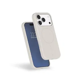Force Case Coque MagSafe iPhone 17 Pro Silicone Renforcée - Blanc