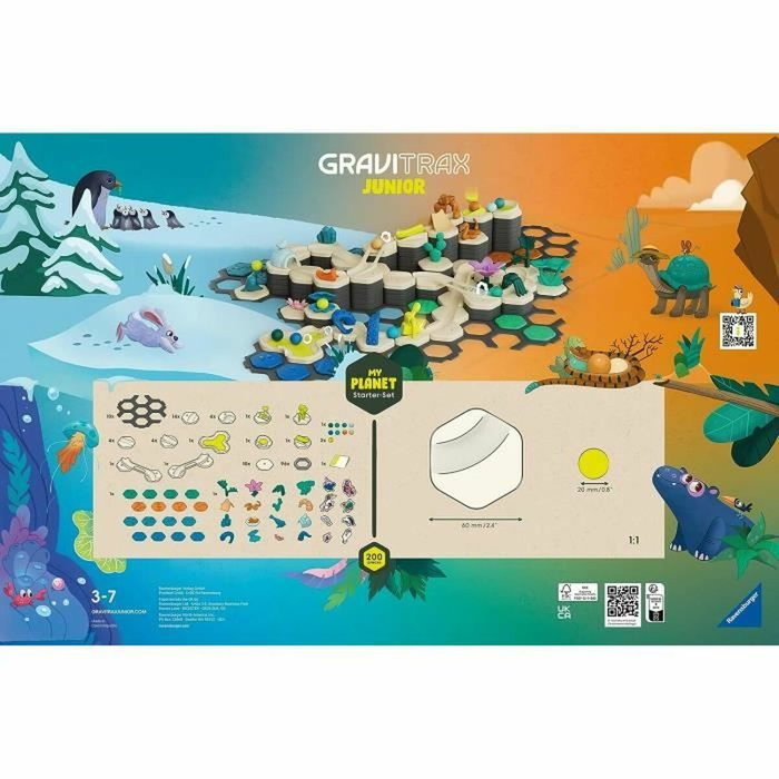 Ravensburger Gravitrax Junior Starter Set XXL My Planet - 184 pièces