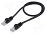 Lanberg Câble Ethernet Cat 5e UTP 0,5 m noir
