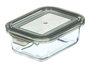 Vivalto Boîte Rectangulaire en Verre Gris 16,8x11x5 cm 370 ml (Set de 24)