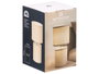 Giftdecor Lampe de Table Tissu Beige Métal Plastique 13x13x29 cm (Set de 12)