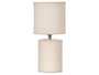Giftdecor Lampe de Table Tissu Beige Métal Plastique 13x13x29 cm (Set de 12)