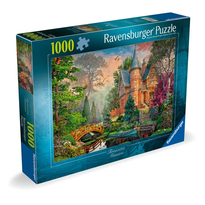 Ravensburger - 12001717 - Puzzle Adulte 1000 Pièces Manoir Terracotta - À Partir de 14 Ans - Qualité Supérieure
