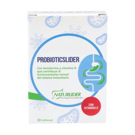 Naturlider Probioticslider 30 gélules avec Vitamine D3 et Lactoferrine